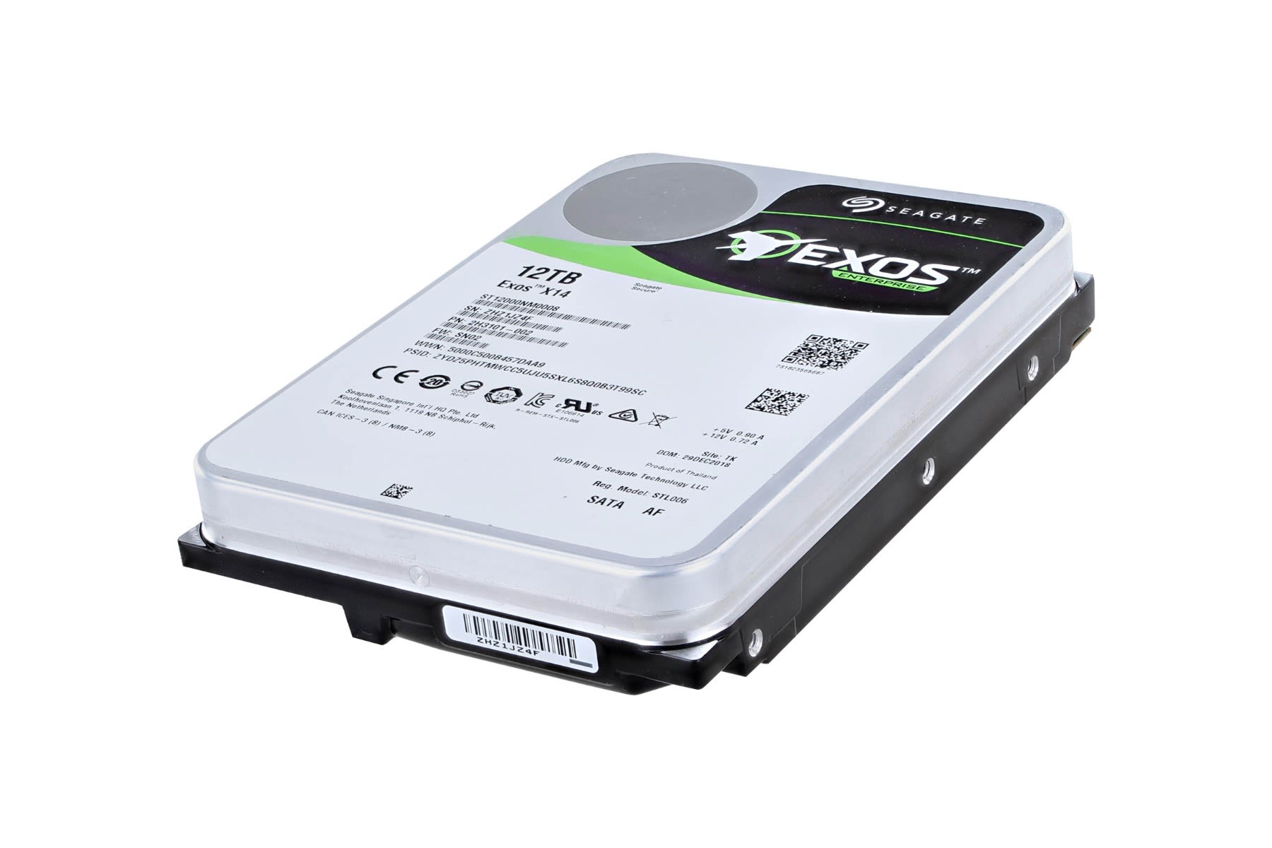 12TB SATA 7.2K 3.5” Seagate