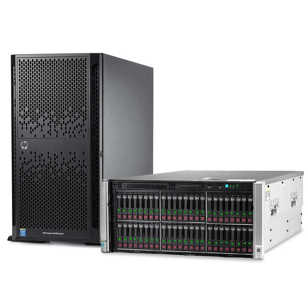 HP ML350 Gen9 Tower / 2×E5-2680v4 / 128GB / 4×4TB SAS / 2×750W / б/у
