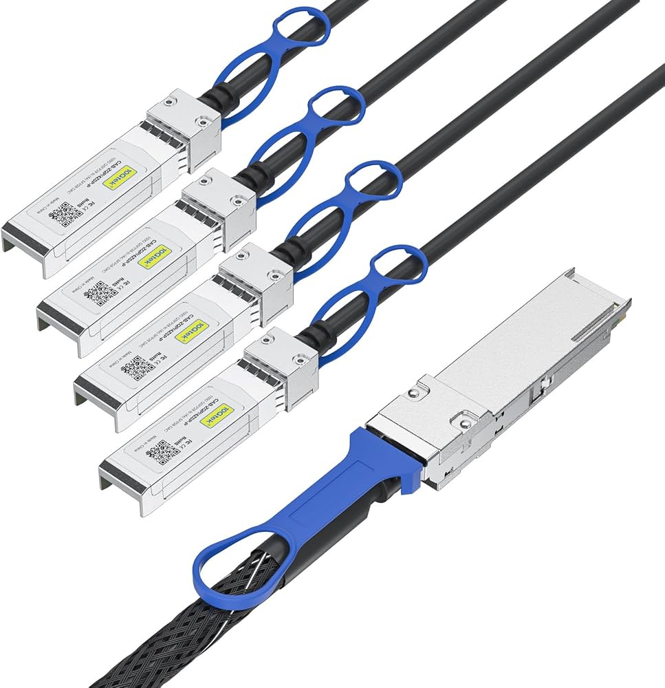 QSFP28 100G → 4×SFP28 25G DAC. ~2М